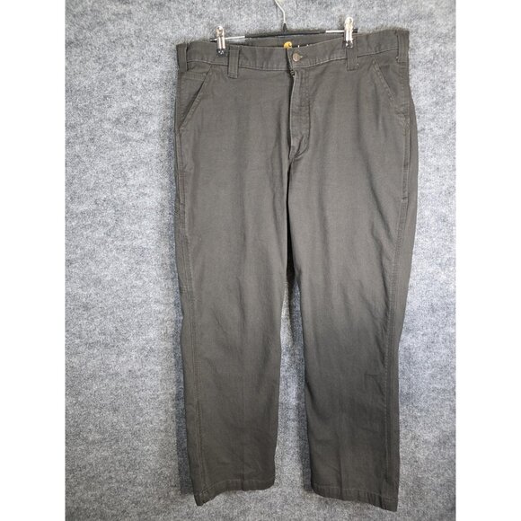 Carhartt Pants Mens 38x30 Black Relaxed Fit Straight Leg Workwear Utility Cargo - Picture 1 of 8